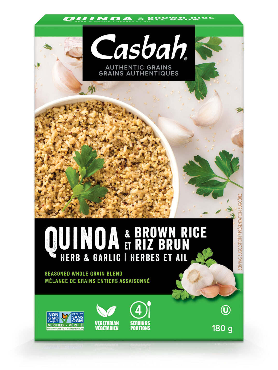 Quinoa & Brown Rice - Herb & Garlic | Casbah Natural Foods