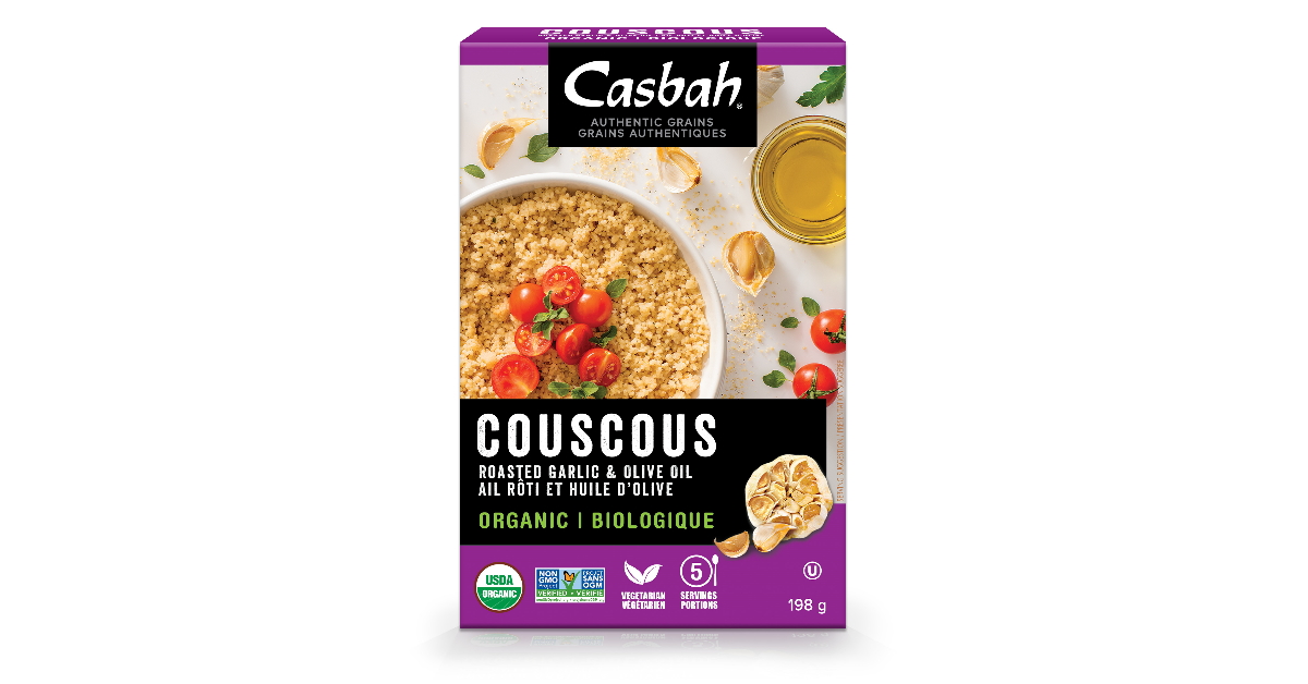Organic Roasted Garlic & Olive Oil Couscous Casbah Natural Foods